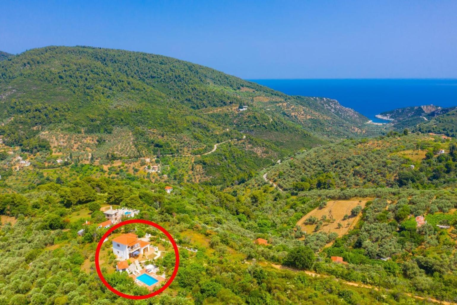 Villa Glafki Panormos  Экстерьер фото